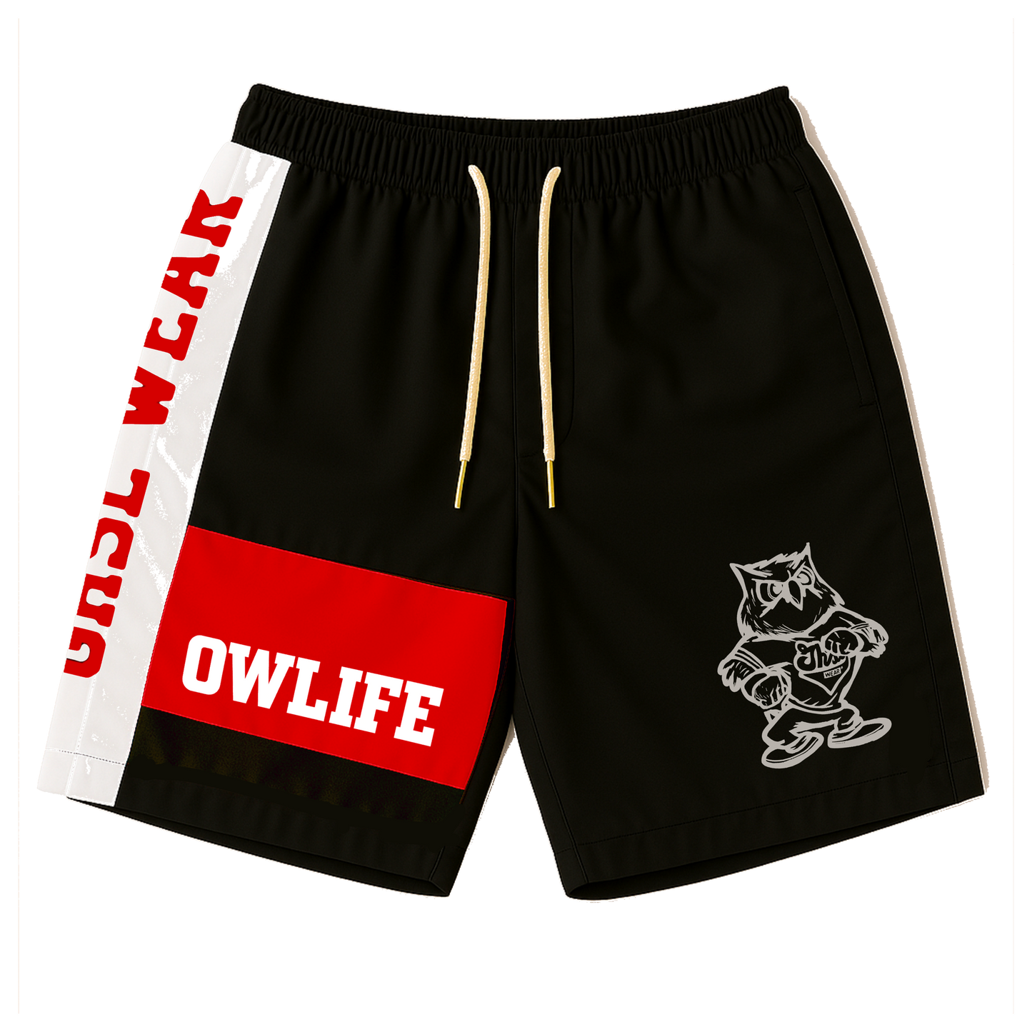 GHSLWear OWLIFE Black Shorts