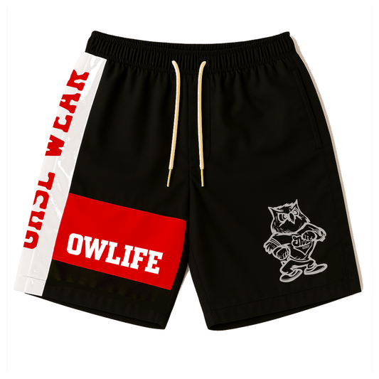 GHSLWear OWLIFE Black Shorts